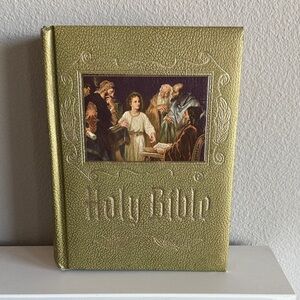 Vintage Gold Holy Bible